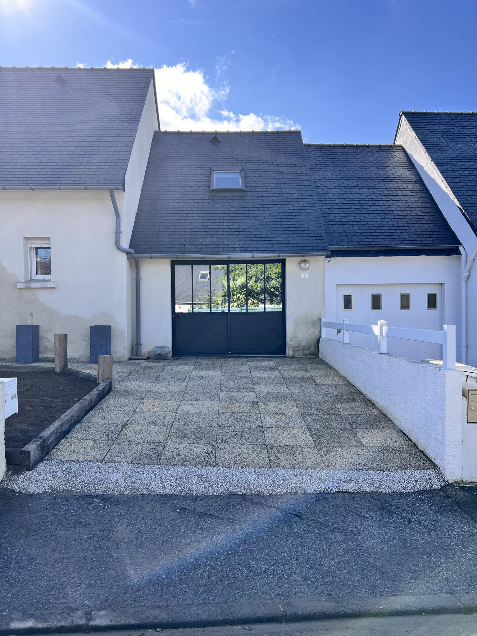 création d'une terrasse entreprise Ar Yeun maçonnerie